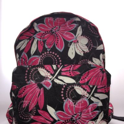 Mochila Roxy Basic Girl wanna maker ref. WPWBA331 FLOREADA FUCSIA GRIS BLANCO