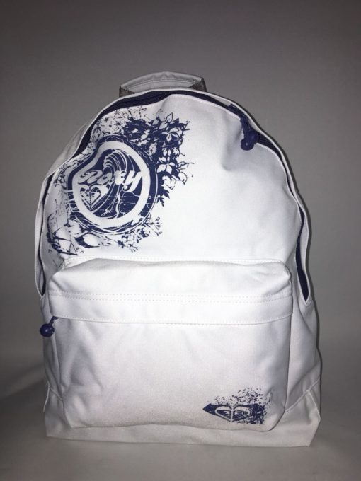 Mochila Roxy Basic Girl ref. XPWBA021 4109318 White/ blanca logo marino