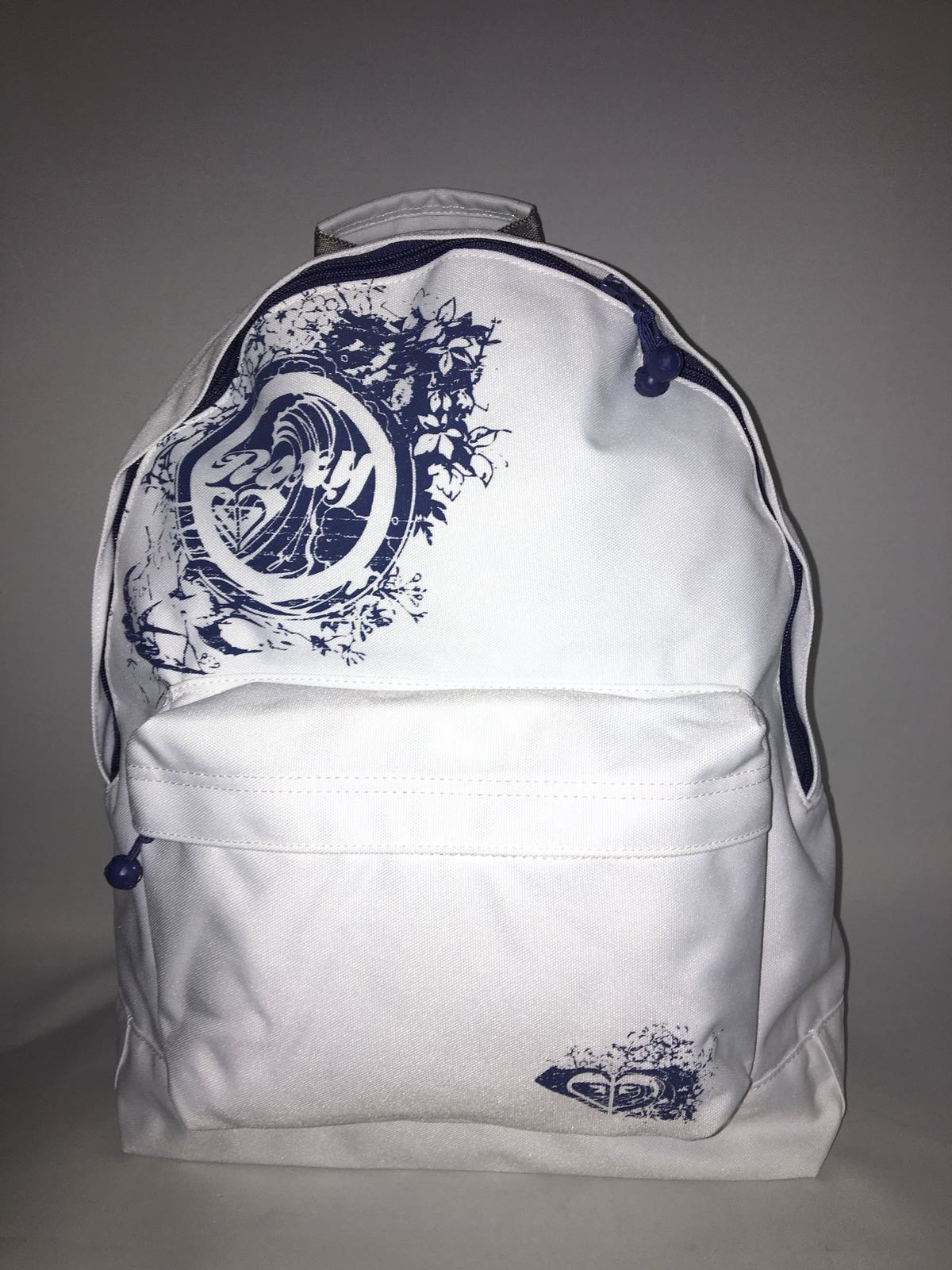 Mochila Roxy Basic Girl ref. XPWBA021 4109318 White/ blanca logo marino | Martimpe Berart - Tienda de Moda Gausach, Vielha, Valle de Aran