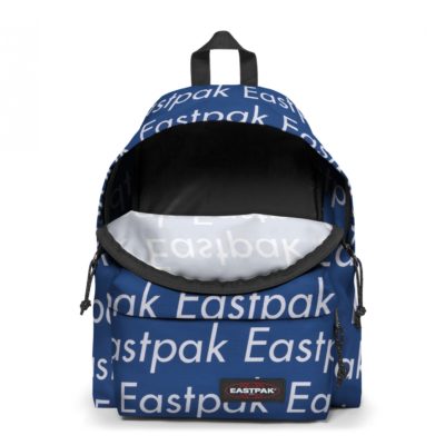 MOCHILA EASTPAK Padded Pak'r® Ek62050V Chatty Blue Azul metálica con logos blancos