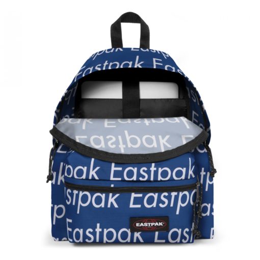 MOCHILA EASTPAK Padded Zippl'r EK69D50V Chatty Blue azul metálico con logos blancos