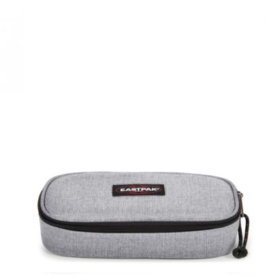 Estuche escolar Eastpak: PLUMIER OVAL EK717363 Sunday Grey gris claro efecto tejano