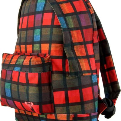 Mochila Roxy Basic Girl ref. WTWBA181 Cuadros rojos y naranjas