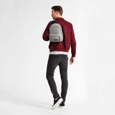 MOCHILA EASTPAK Orbit XS Mod. pequeño 10 litros EK043363 Sunday Grey jeans gris clara efecto tejano