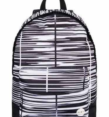 Mochila Roxy Basic Girl ref. ERJBPO3063 Rayas negras y blancas