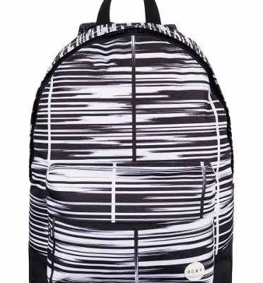 Mochila Roxy Basic Girl ref. ERJBPO3063 Rayas negras y blancas