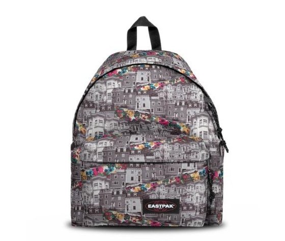 MOCHILA EASTPAK Padded Pak'r® EK62076O Street Flowers Edificios balcones  flores - Martimpe Berart - Tienda de Moda en Gausach, Vielha, Valle de Aran