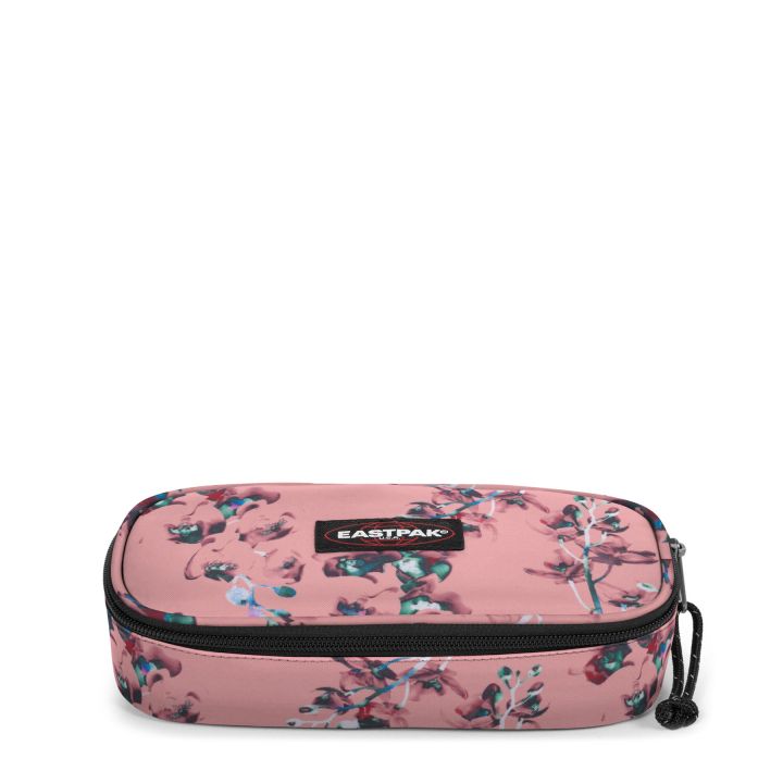 Estuche escolar Eastpak: PLUMIER OVAL EK717_ 79Y Romantic Pink Flores ROSA  SALMÓN - Martimpe Berart - Tienda de Moda en Gausach, Vielha, Valle de Aran