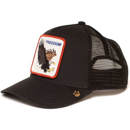 Gorra animales GOORIN BROS Ajustable y rejilla Trucker Eagle Freedom black Aguila negra