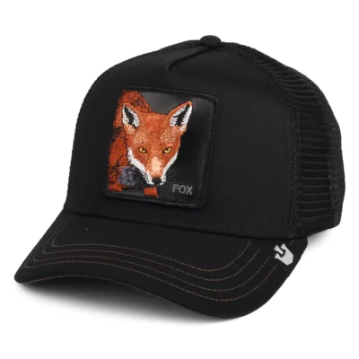 Gorra Animales GOORIN BROS THE FOX TRUCKER BLACK zorro marron