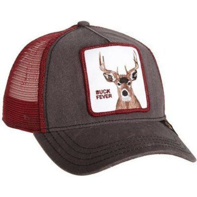 Gorra Animales GOORIN BROS BUTCH TRUCKER CIERVO Deer Buck Fever Brown marrón y granate