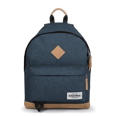 MOCHILA EASTPAK Wyoming Into fondo cuero EK81158S Into Navy Yarn Azul tejano jeans