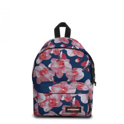 MOCHILA EASTPAK Orbit XS Mod. pequeño EK043A90 Charming Pink fondo azul con flores rosas