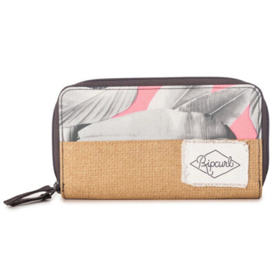 Billetera Rip Curl poliéster Ref. LWUFV4 Miami Vibes Wallet New Origami 9366 rosa palo rafia