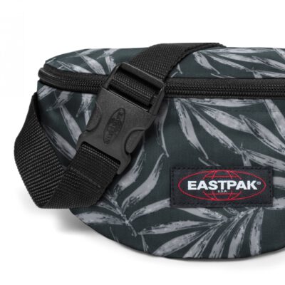 Riñonero Eastpak Springer EK074A18 Brize Palm Palmeras negra y gris