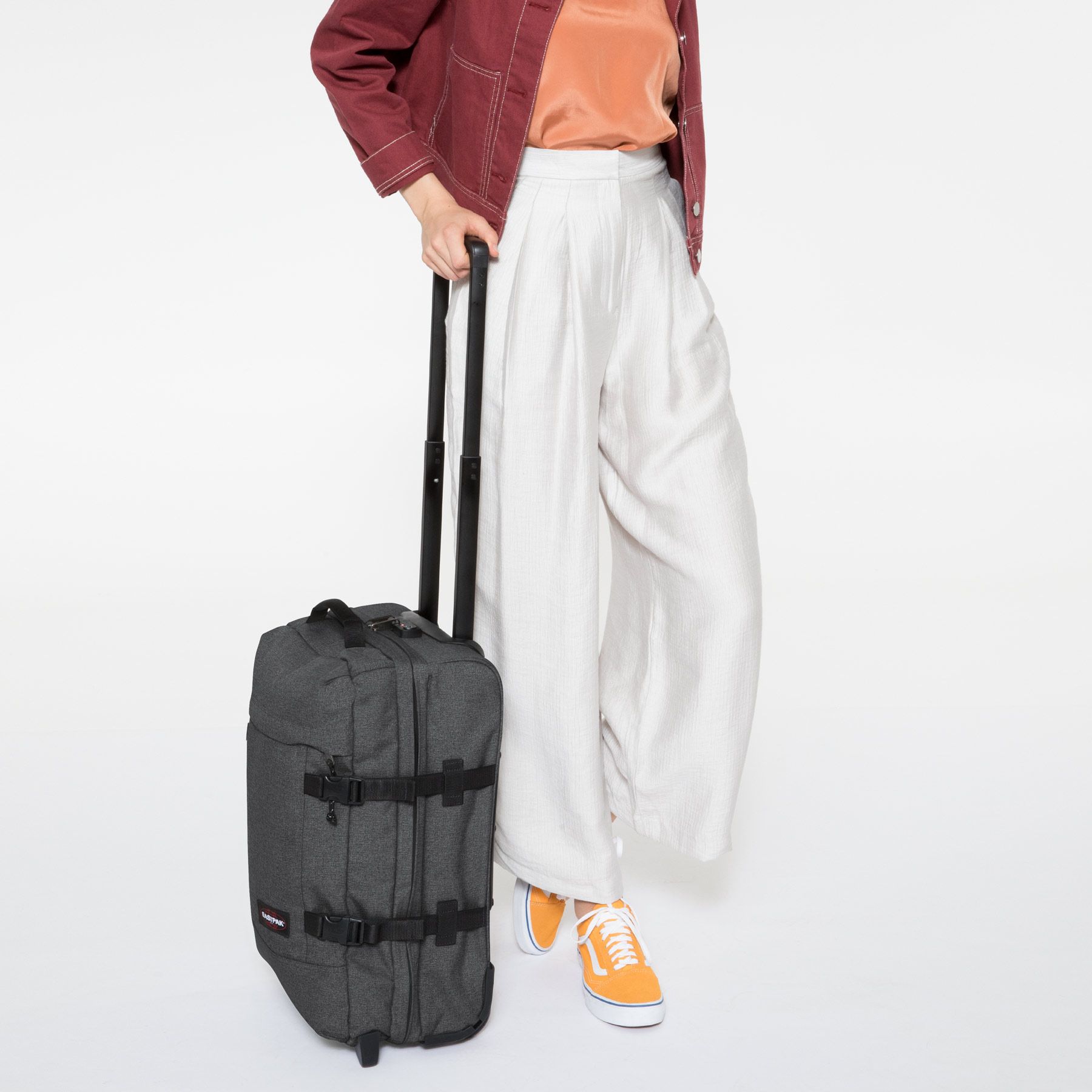 MALETA CABINA AVIÓN EASTPAK Tranverz S EK61L77H Black Denim Gris oscura  efecto tejano - Martimpe Berart - Tienda de Moda en Gausach, Vielha, Valle  de Aran