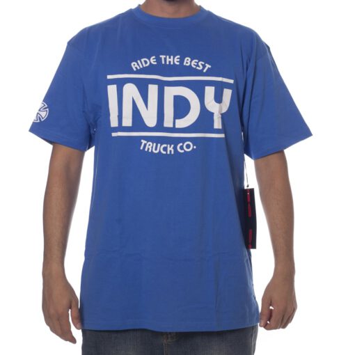Camiseta manga corta niño INDEPENDENT Ref. Indy Ride the Best Azul logo blanco