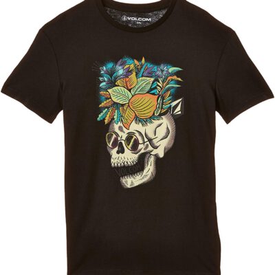 Camiseta manga corta niño VOLCOM Ref. C4331550 Skullennonn ss negra calavera