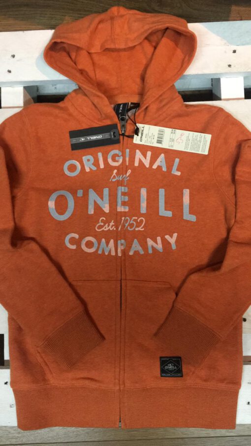 Sudadera O'NEILL con capucha y cremallera para Chicos Ref. 501474 Dune Orange naranja