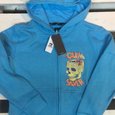 Sudadera Hombre Quiksilver cremallera y capucha Everyday Hoodie Ref. EQYFT04022 Gris y azul marino y ocre