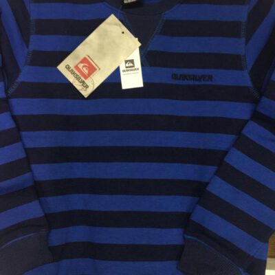 Sudadera niño Quiksilver cuello redondo Ref. KPBSW032 Ultra marine rallada azul claro y oscuro