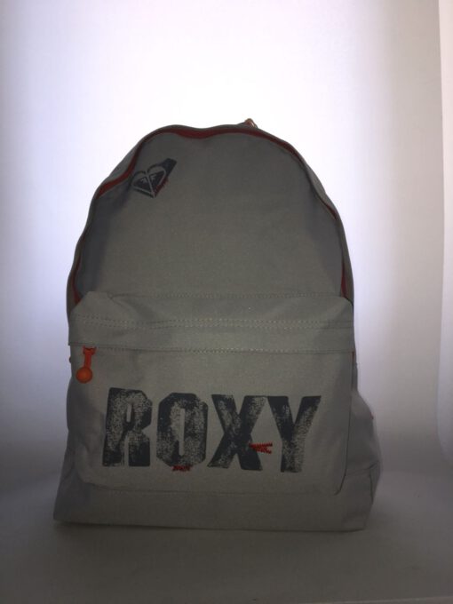 Mochila Roxy Basic Girl ref. XWWBA191 4112601 beig logo gris y naranja