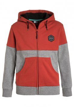 Sudadera Rip Curl con capucha y cremallera para Chicos Ref. KFECE4 ULUWATU HOODED ZIP FLEECE naranja y gris