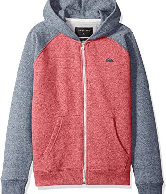 Sudadera niño Quiksilver con capucha y cremallera para Chicos Everyday ZIP Ref. EQBFT03472 rqkh roja y gris