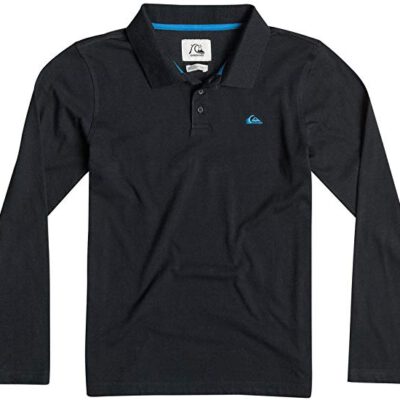 Polo QUIKSILVER manga larga niño Moss Side Black (kvjo) Ref. EQBKT03027 negro clásico