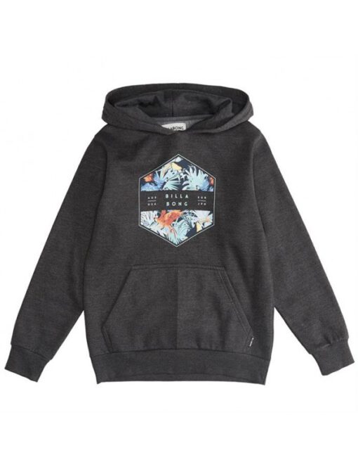 Sudadera niño BILLABONG con capucha para Chicos Ref. Q2 HO02 BIF9 Access Ho Boy Black HeatheR gris oscuro