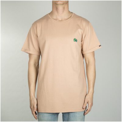 Camiseta Hombre RIP CURL manga corta Search Badge Tee MAHOGANY ROSE Ref. CTECE5 rosa