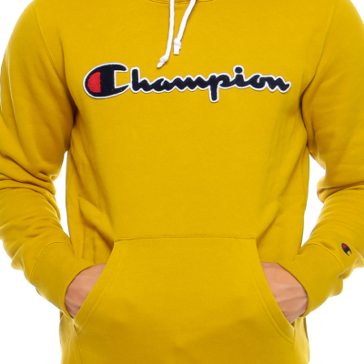 Sudadera CHAMPION Hombre con capucha Terry Hoodie Ref. 213498-YS071 amarillo mostaza