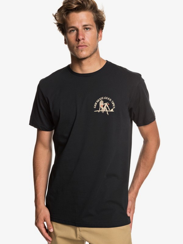 Camiseta hombre hotsell negra manga corta