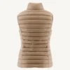 Chaleco sin mangas Jott de plumas pato Mujer P000WDOW04 - 804 SEDA BASIC Justoverthetop Color arena/beig