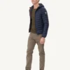 Chaqueta con capucha Jott de plumas pato Hombre NICO BASIC P000MDOW01 - 104 Marine Justoverthetop Color azul marino