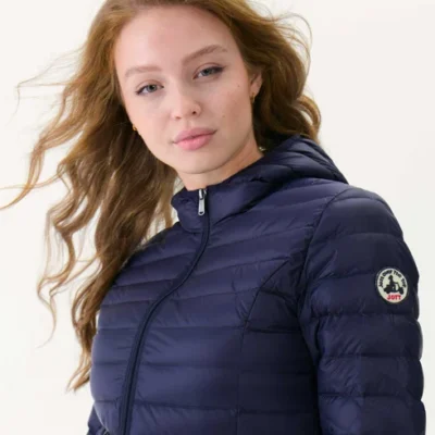 Chaqueta con capucha Jott de plumas pato Mujer CLOE BASIC P000WDOW01 - 104 marine Justoverthetop Azul Marino