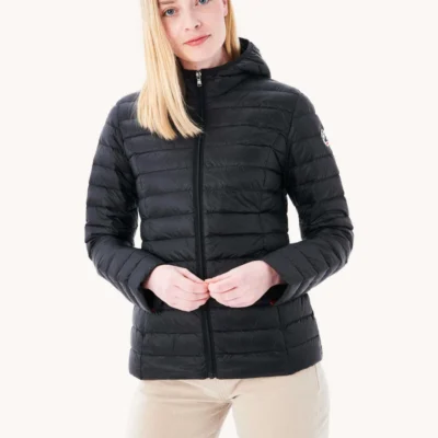 Chaqueta con capucha Jott de plumas pato Mujer CLOE BASIC P000WDOW01 - 999 noir Justoverthetop Color Negra