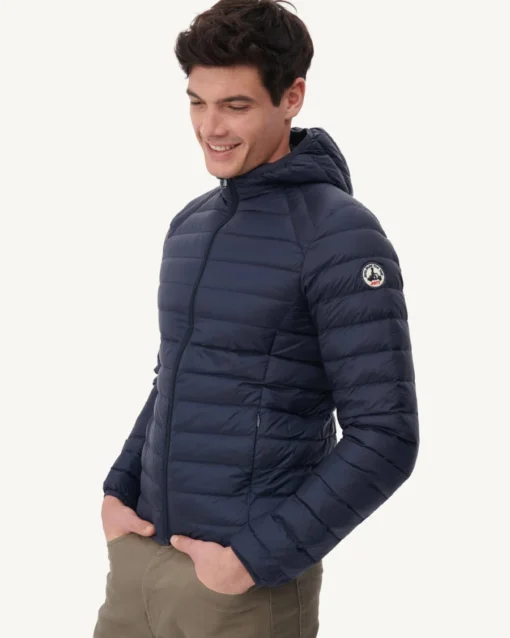 Chaqueta con capucha Jott de plumas pato Hombre NICO BASIC P000MDOW01 - 104 Marine Justoverthetop Color azul marino