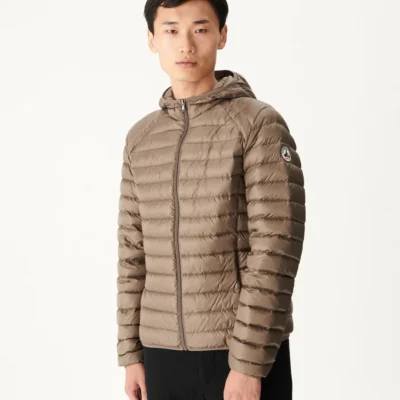 Chaqueta capucha Jott de plumas Hombre NICO BASIC  P000MDOW01 - 808 taupe Justoverthetop marrón topo