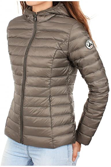 Chaqueta Jott de plumas pato sin capucha Mujer Taupe