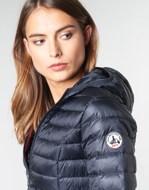 Chaqueta con Jott de plumas pato Mujer Bleu Lac 1900 CLOE 153 BASIC Justoverthetop Color Azul petróleo | Martimpe Berart Tienda Moda en Gausach, Vielha, de Aran