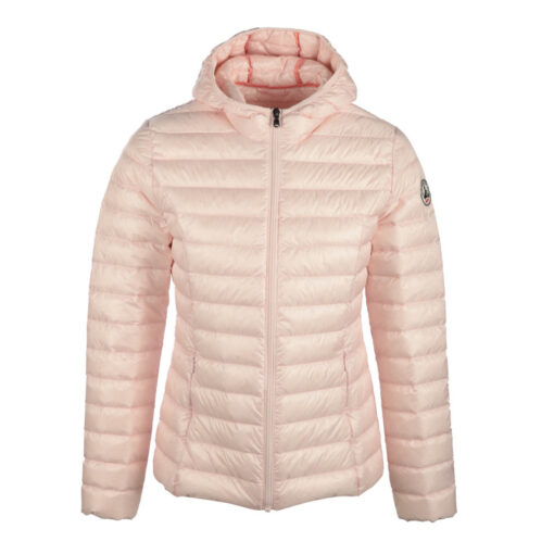Chaqueta con capucha Jott de plumas pato Mujer Rose Pastel