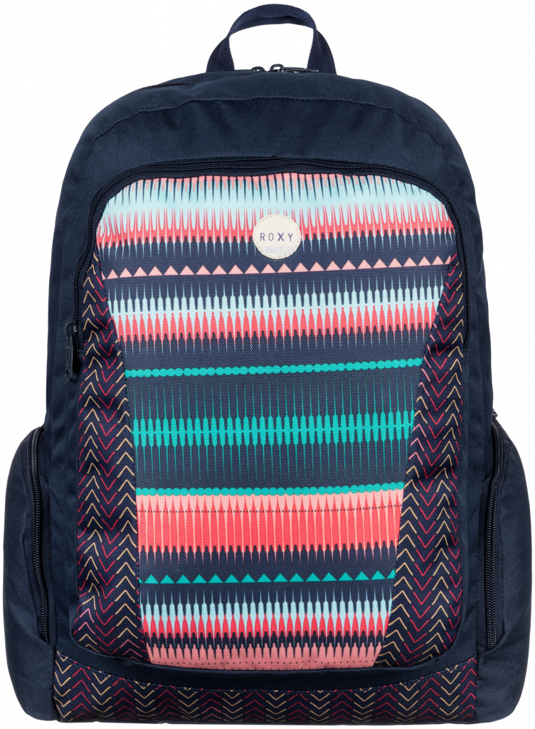 Mochila Roxy doble ERJBP03112 Backpack ALRIGHT JAGGED STRIPE bolsillo para ordenador étnico azules | Martimpe Berart - Tienda de en Vielha, Valle de Aran