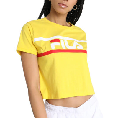 Fila BAL shirtE Camiseta extragrande para Mujer Camiseta Amarilla y