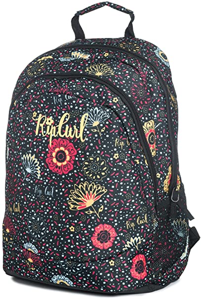 Mochila Rip Curl chica Ref. Mini Flow Proschool fondo negro flores - Berart - Tienda de Moda en Gausach, Vielha, Valle de Aran