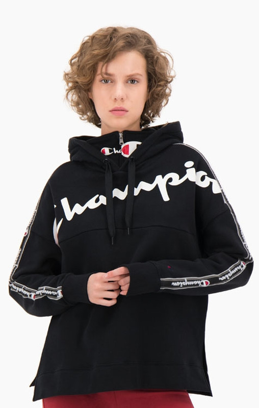 formar Actual Oceano Sudadera Mujer CHAMPION con capucha Hoodie Sweatshirt Ref. 111928 Negra  logo mangas | Martimpe Berart - Tienda de Moda en Gausach, Vielha, Valle de  Aran