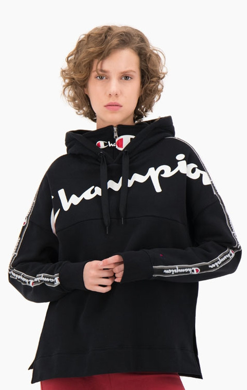 Sudadera champion negra con capucha on sale