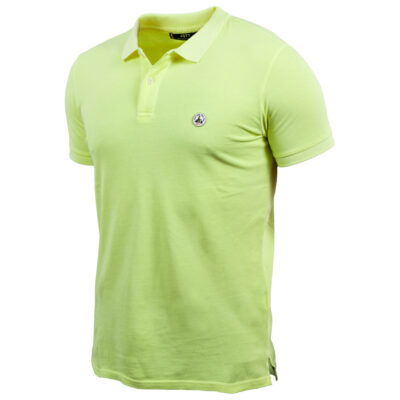 Polo manga corta Jott de Hombre Jaune fluo CHERBOURG 4917 BASIC Justoverthetop amarillo flúor