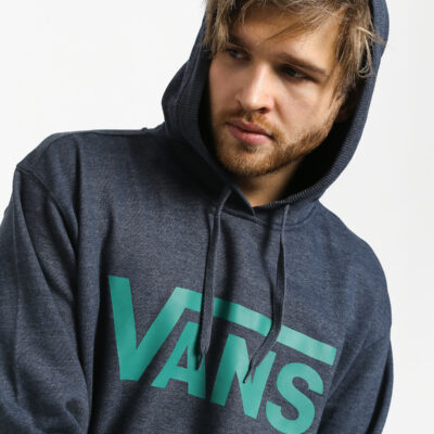 Sudadera VANS Hombre con capucha Ref. VN000J8NTCK1 Vans Classic HD Hoodie Azul tejano logo verde