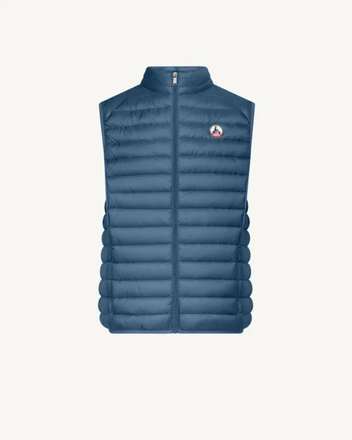 Chaleco sin mangas Jott de plumas pato Hombre Bleu Jeans TOM 140 BASIC Justoverthetop Azul tejano